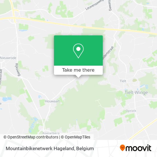 Mountainbikenetwerk Hageland map