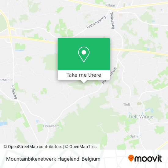 Mountainbikenetwerk Hageland map