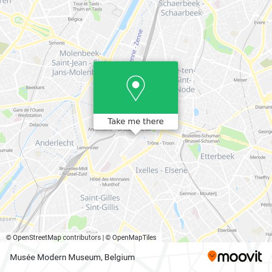 Musée Modern Museum map