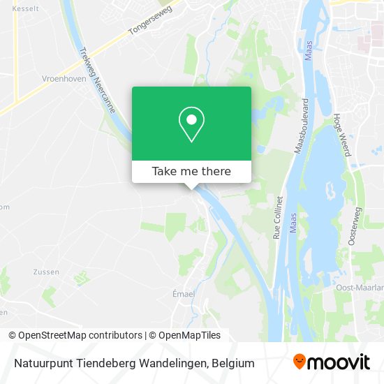 Natuurpunt Tiendeberg Wandelingen plan