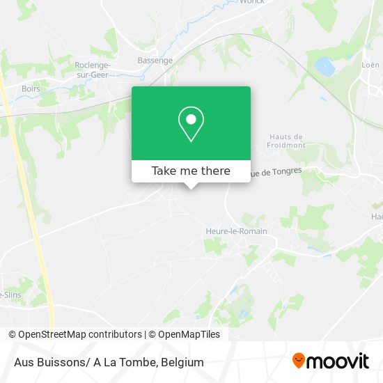 Aus Buissons/ A La Tombe map