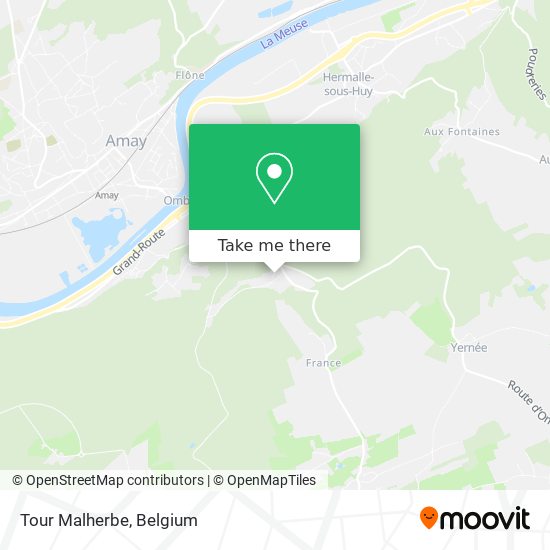 Tour Malherbe map