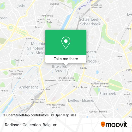 Radisson Collection map