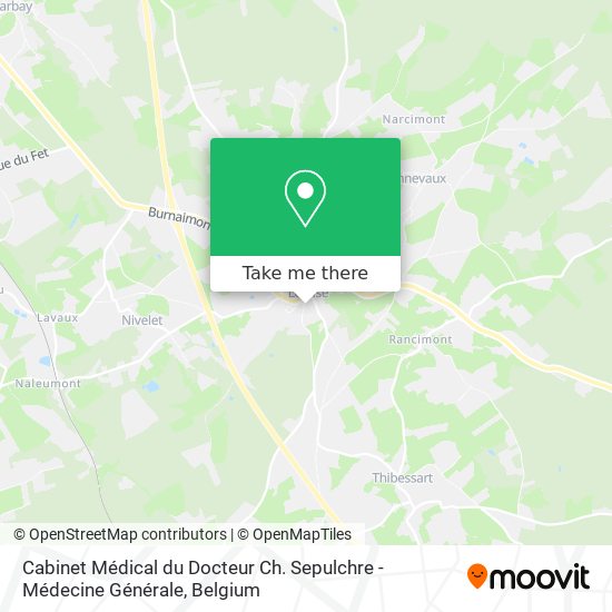 Cabinet Médical du Docteur Ch. Sepulchre - Médecine Générale plan