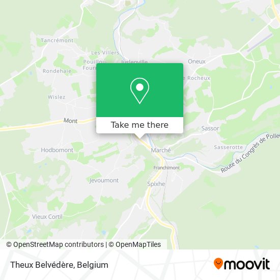 Theux Belvédère map