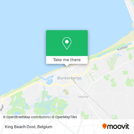 King Beach Oost map