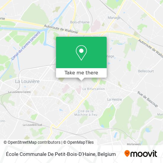 École Communale De Petit-Bois-D'Haine plan