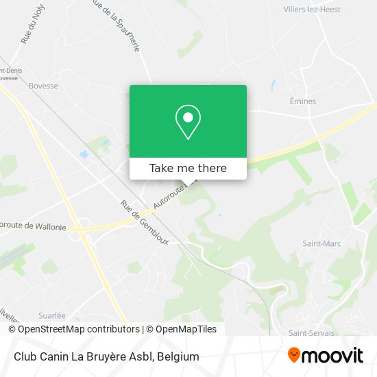 Club Canin La Bruyère Asbl plan