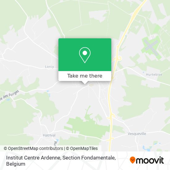 Institut Centre Ardenne, Section Fondamentale map
