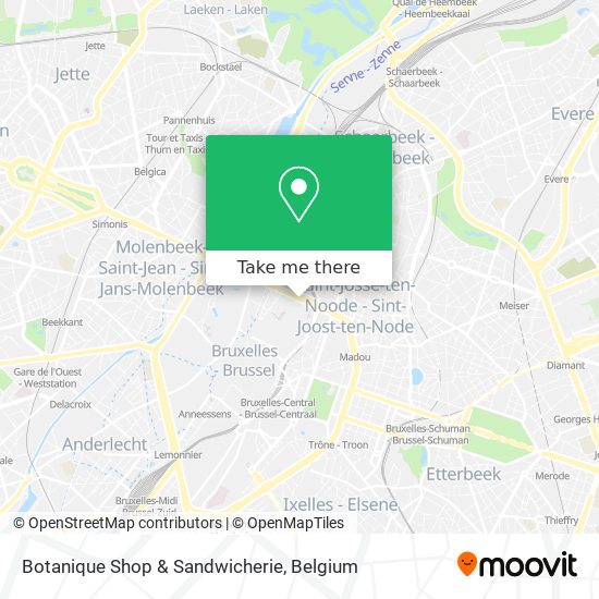 Botanique Shop & Sandwicherie map