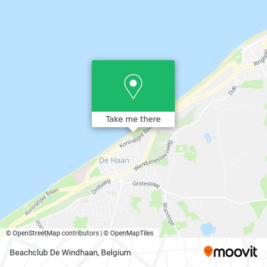 Beachclub De Windhaan map