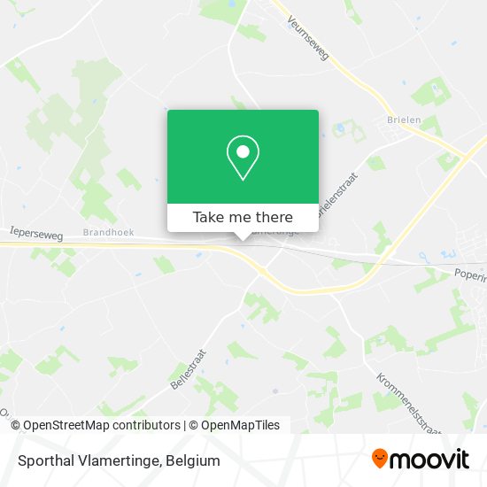 Sporthal Vlamertinge map