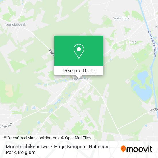 Mountainbikenetwerk Hoge Kempen - Nationaal Park map