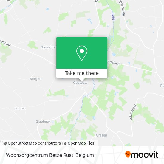 Woonzorgcentrum Betze Rust map