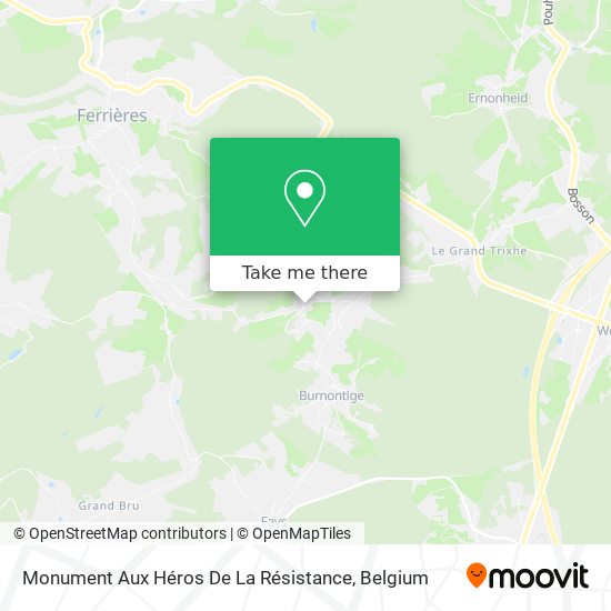 Monument Aux Héros De La Résistance map