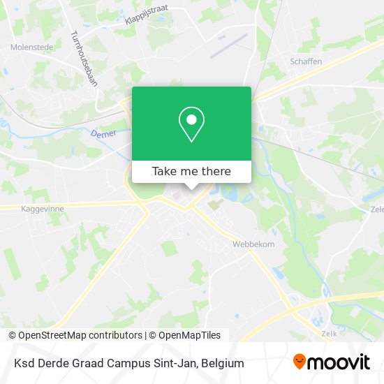 Ksd Derde Graad Campus Sint-Jan map