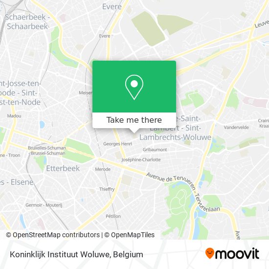 Koninklijk Instituut Woluwe plan