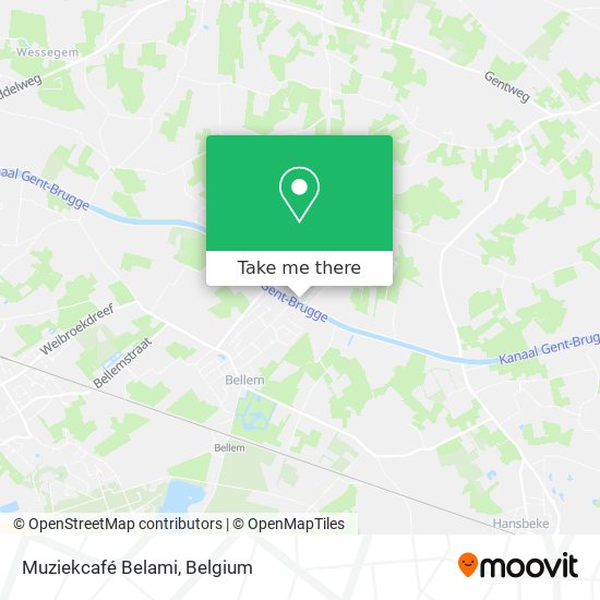 Muziekcafé Belami plan