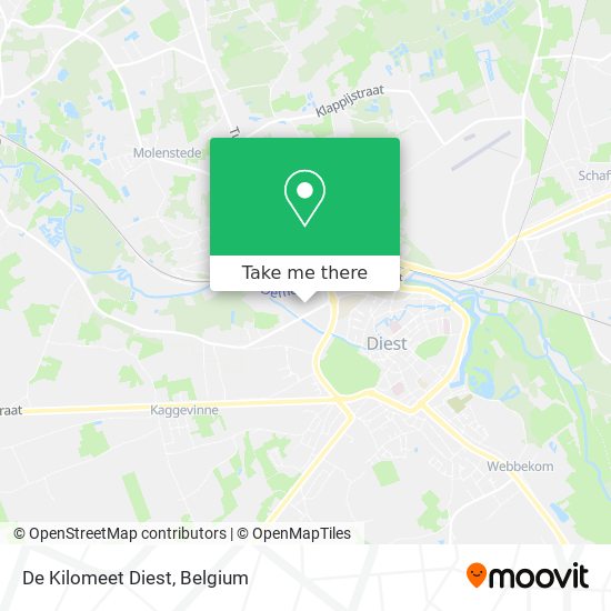 De Kilomeet Diest map