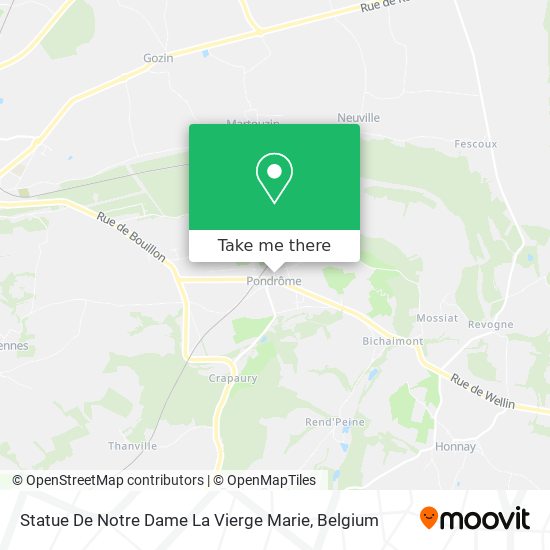Statue De Notre Dame La Vierge Marie map
