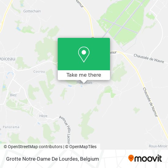 Grotte Notre-Dame De Lourdes plan