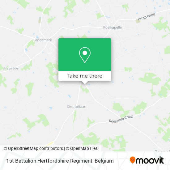 1st Battalion Hertfordshire Regiment map