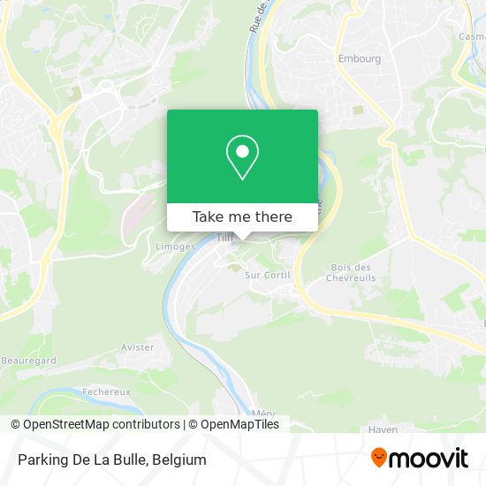 Parking De La Bulle plan