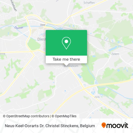 Neus-Keel-Oorarts Dr. Christel Stinckens map