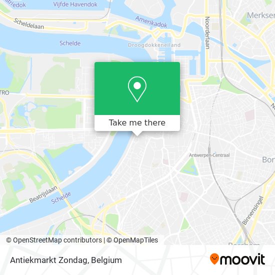 Antiekmarkt Zondag plan