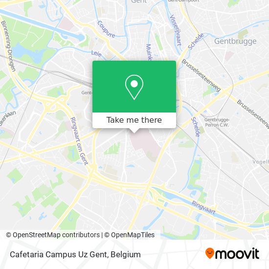 Cafetaria Campus Uz Gent map