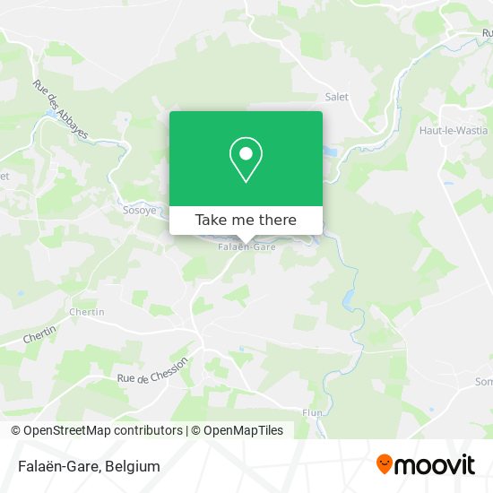 Falaën-Gare map