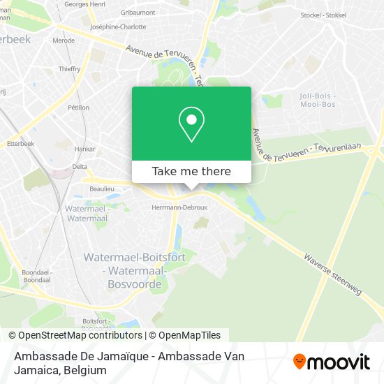 Ambassade De Jamaïque - Ambassade Van Jamaica plan