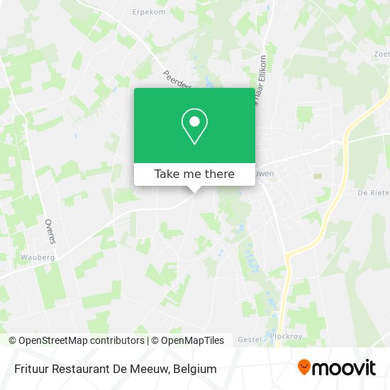 Frituur Restaurant De Meeuw plan