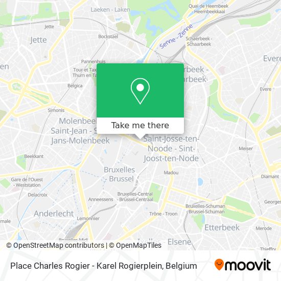 Place Charles Rogier - Karel Rogierplein map