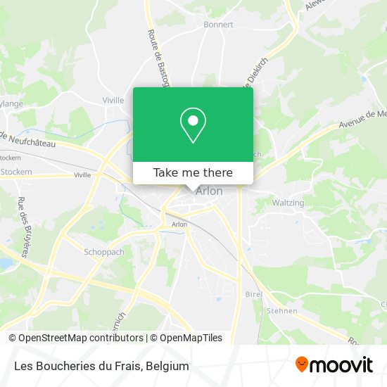 Les Boucheries du Frais map