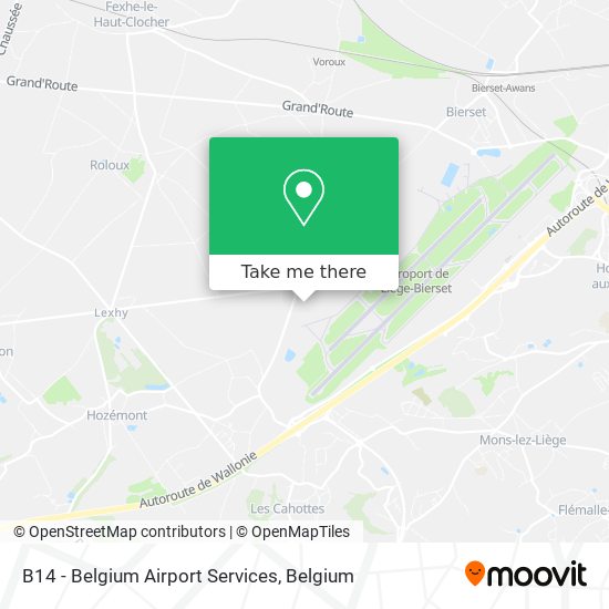 B14 - Belgium Airport Services map