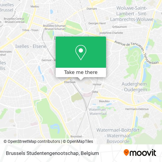 Brussels Studentengenootschap plan