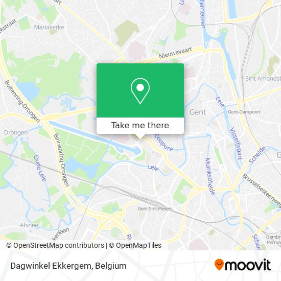 Dagwinkel Ekkergem map