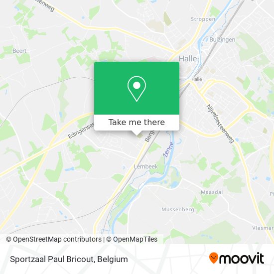 Sportzaal Paul Bricout map