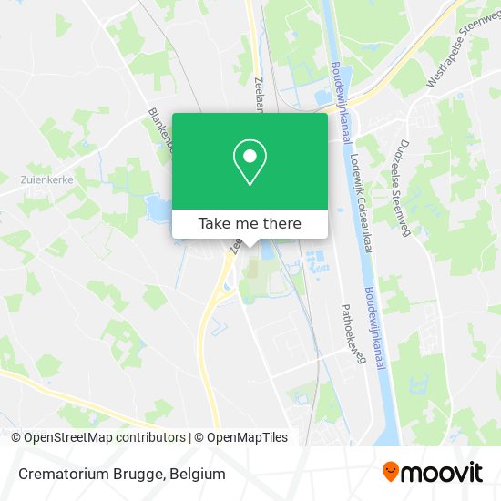 Crematorium Brugge map