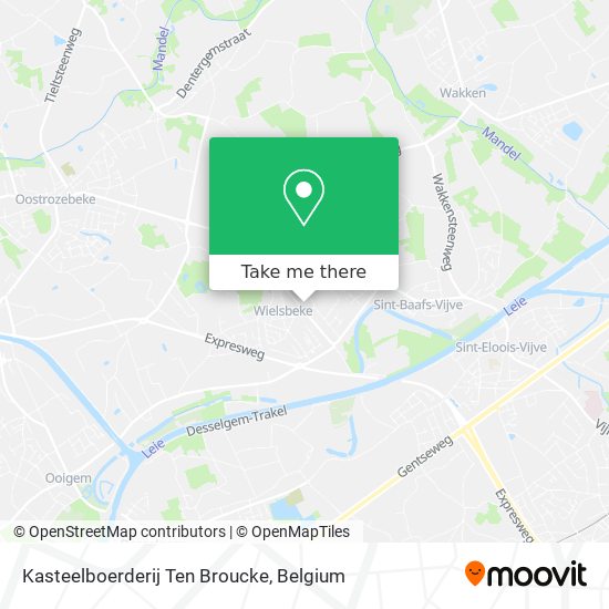 Kasteelboerderij Ten Broucke map