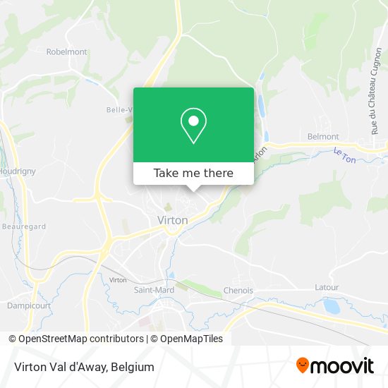 Virton Val d'Away map