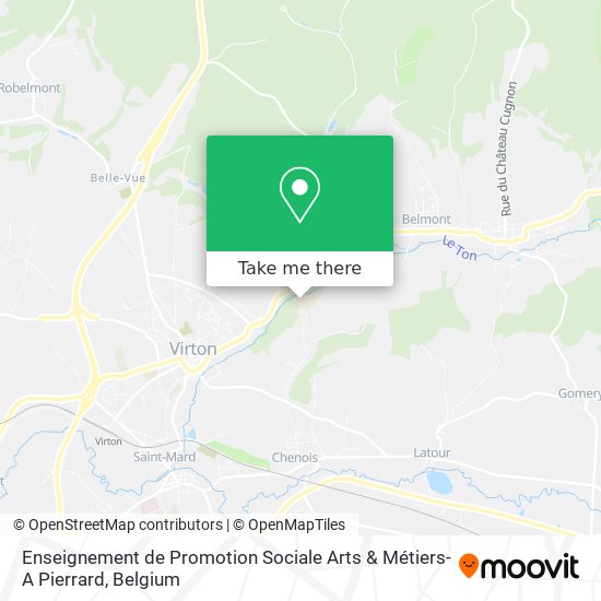Enseignement de Promotion Sociale Arts & Métiers-A Pierrard map