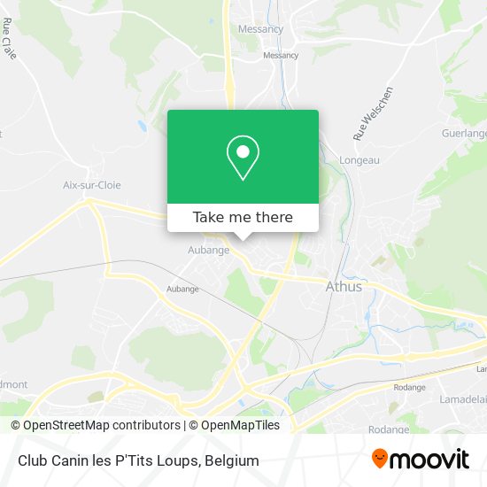 Club Canin les P'Tits Loups plan