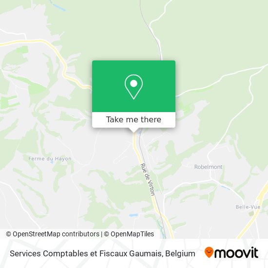 Services Comptables et Fiscaux Gaumais map