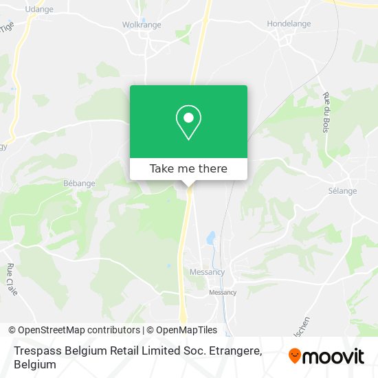 Trespass Belgium Retail Limited Soc. Etrangere map