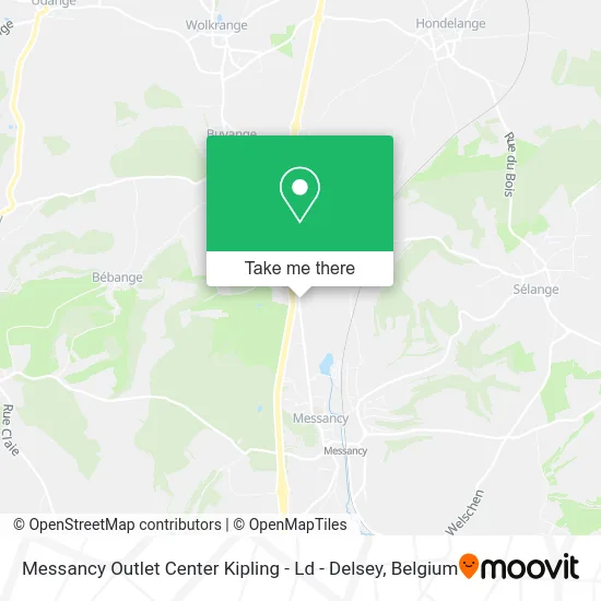 Messancy Outlet Center Kipling - LD - Delsey map