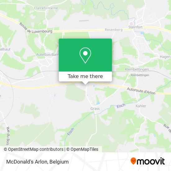 McDonald's Arlon map