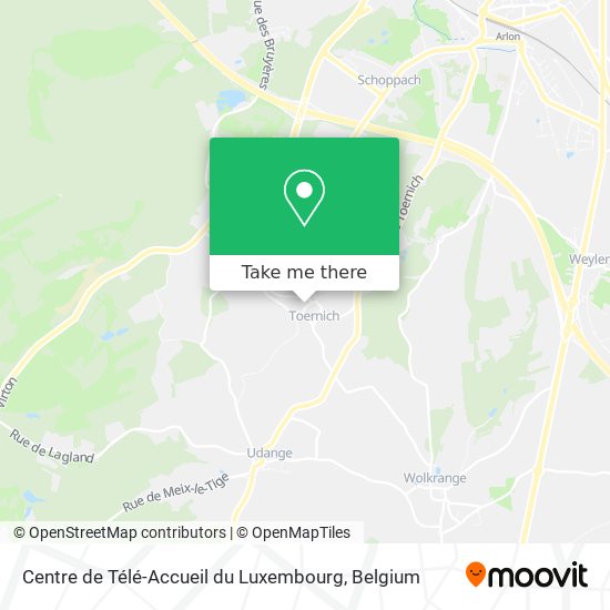 Centre de Télé-Accueil du Luxembourg map