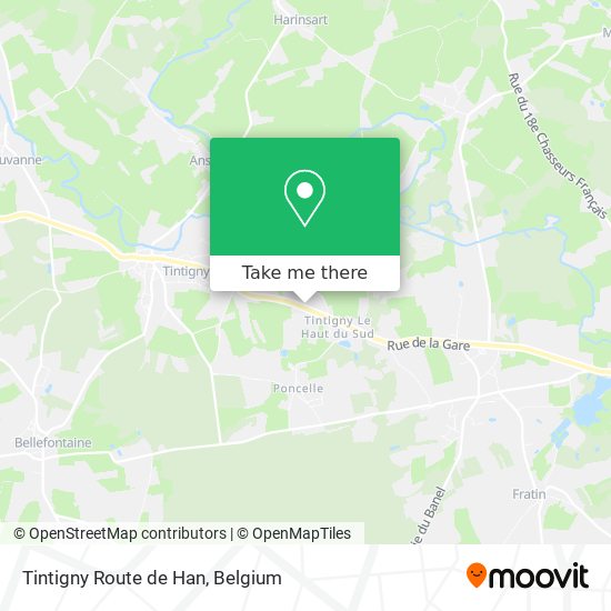 Tintigny Route de Han plan